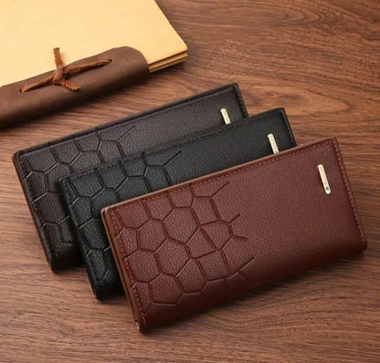 Men's Leather Wallet - Textured Design