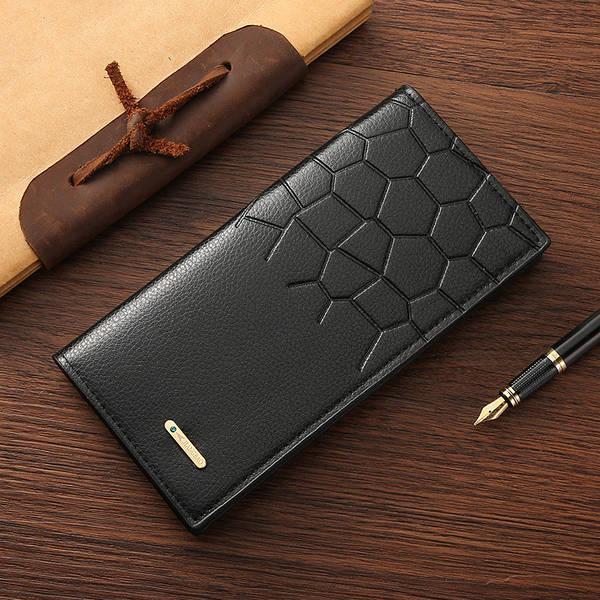 Men's Leather Wallet - Textured Design