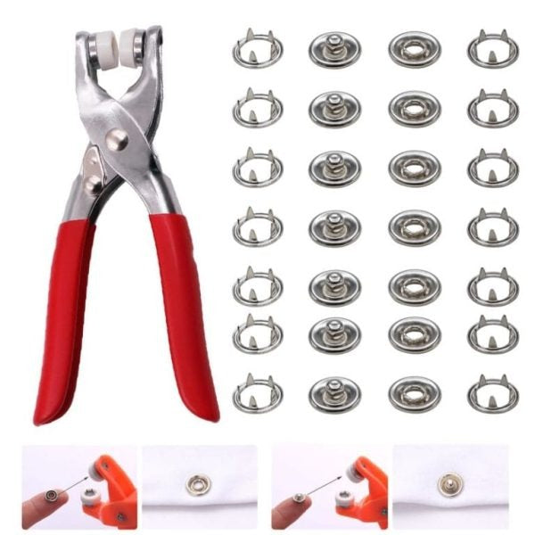 Metal Hand Press Tich Button Fixer Machine – 25 Pcs | Durable & Easy to Use